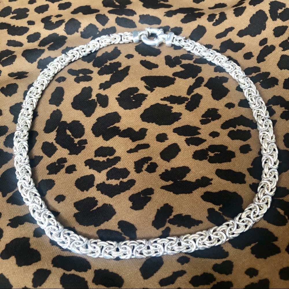 Sterling Silver Choker style necklace